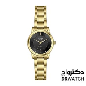ساعت مچی زنانه طلایی اوماکس یونیورسال مدل ASL010Q002