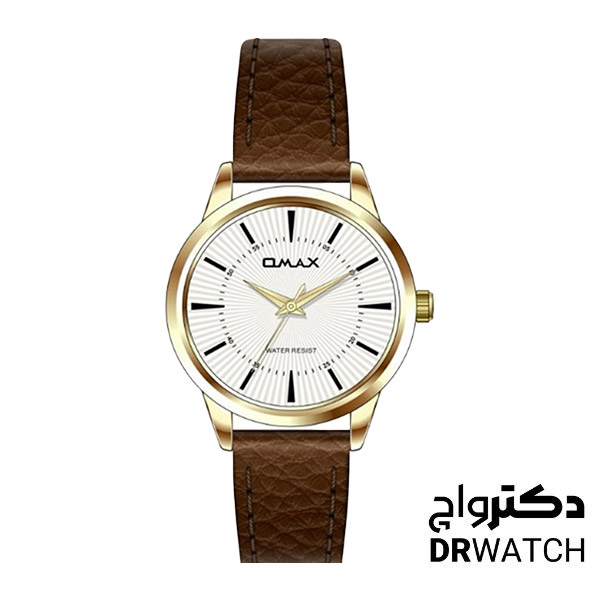 ساعت مچی زنانه بند چرمی اوماکس جنرال مدل RMS020QQ23