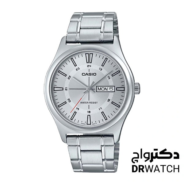 ساعت مردانه کاسیو نقره ای مدل MTP-V006D-7CU