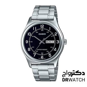 ساعت مچی مردانه بند فلزی نقره ای کاسیو مدل MTP-V006D-1B2