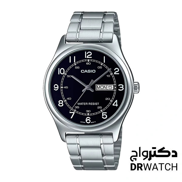 ساعت مچی مردانه بند فلزی نقره ای کاسیو مدل MTP-V006D-1B2