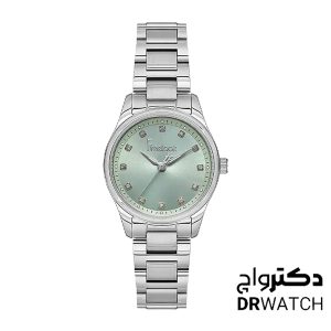خرید ساعت زنانه نقره ای با صفحه سبز فری لوک مدل FL.1.10444-2