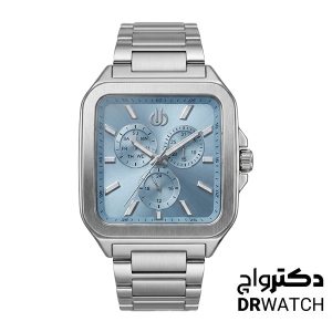 خرید ساعت مچی مردانه نقره ای آبی روشن بیگوتی مدل BG.1.10677-3