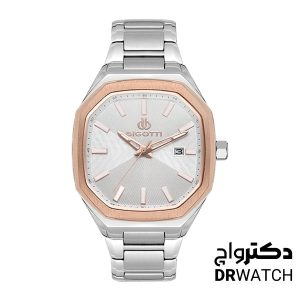 ساعت مچی مردانه نقره ای رزگلد بیگوتی مدل BG.1.10529-5