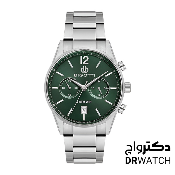 ساعت مچی مردانه صفحه سبز بیگوتی مدل BG.1.10509-4
