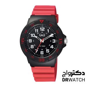 ساعت مردانه اسپرت قرمز کیو اند کیو مدل VR18J013Y
